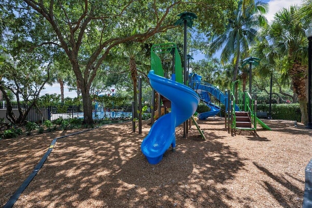 view of play area