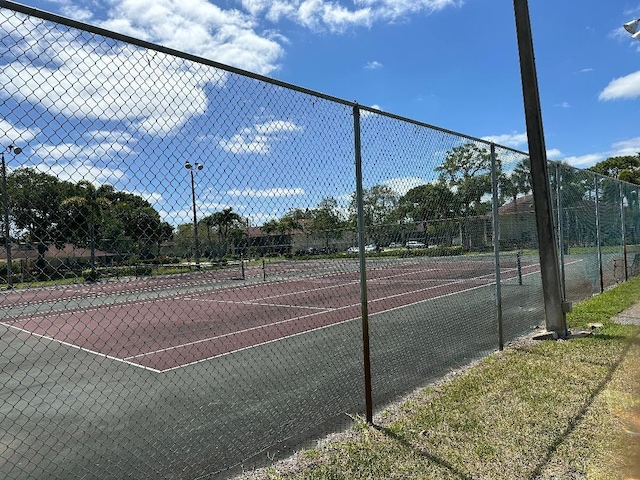 view of sport court