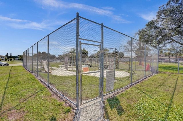 view of community featuring a yard