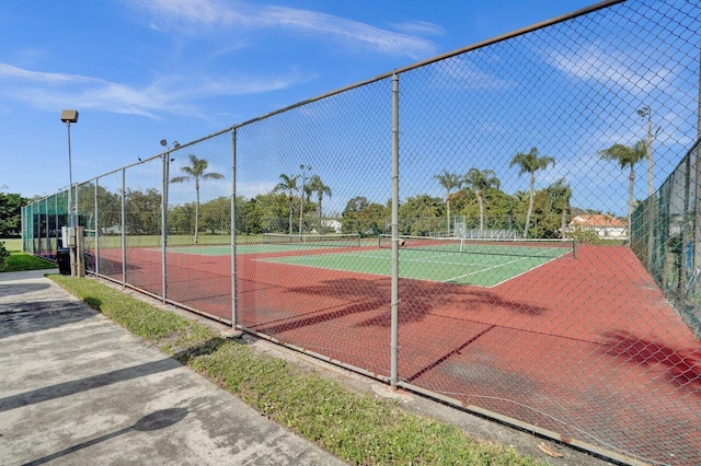 view of tennis court