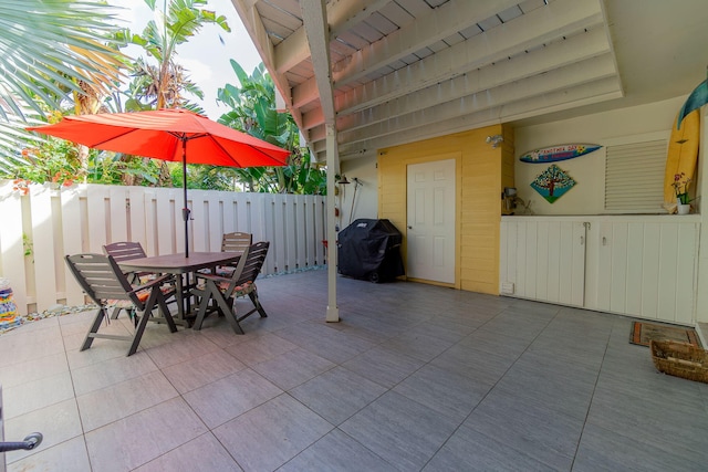 view of patio / terrace with grilling area