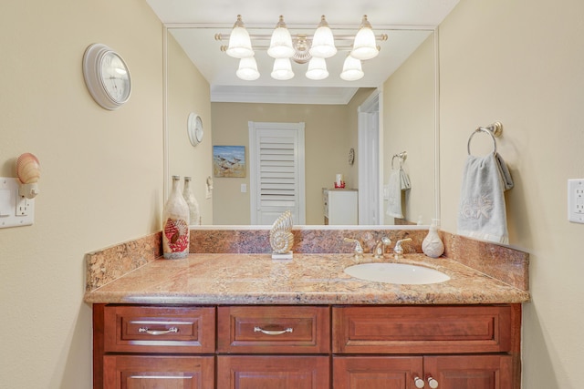 bathroom featuring vanity