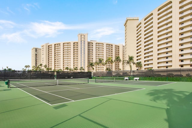 view of tennis court