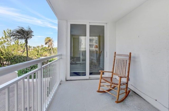 view of balcony