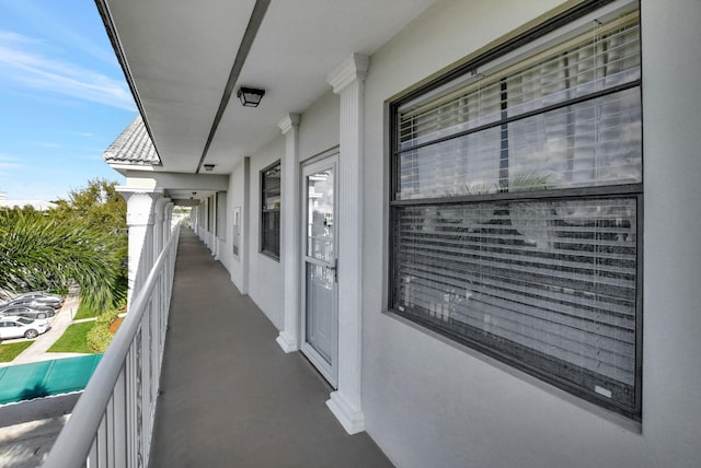 view of balcony