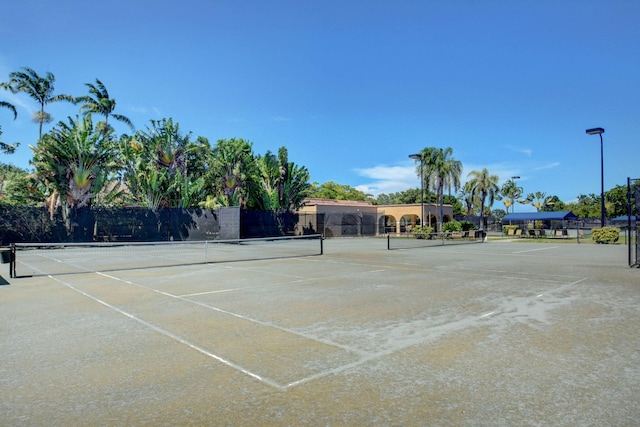 view of sport court