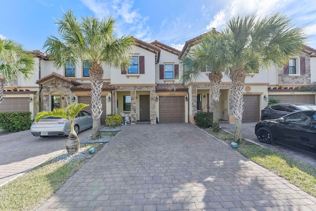 view of front of home featuring a garage