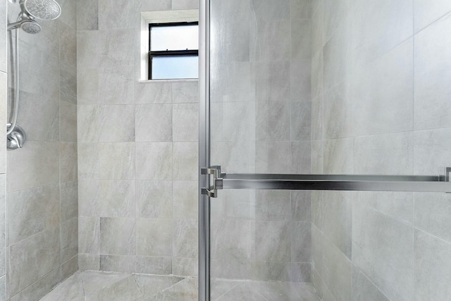 bathroom featuring an enclosed shower