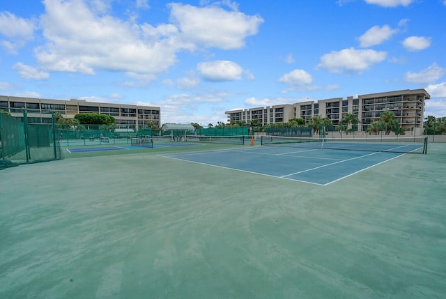 view of tennis court