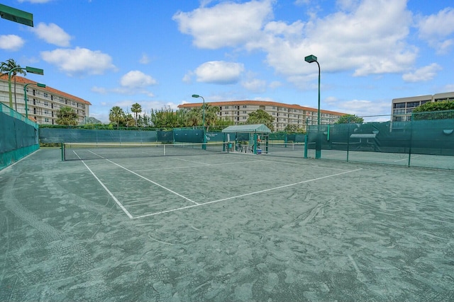 view of tennis court