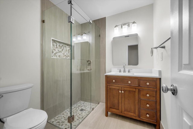 1714 Palmland Dr Unit 1714, Boynton Beach, FL 33436 - full bathroom featuring toilet, a stall shower, and vanity