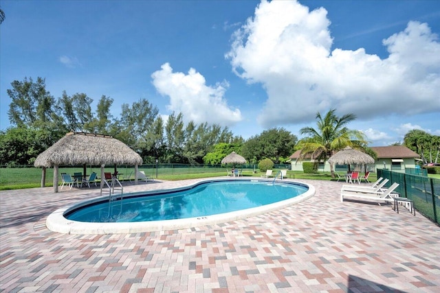 1714 Palmland Dr Unit 1714, Boynton Beach, FL 33436 - community pool with a gazebo and a patio