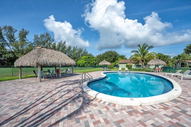 1714 Palmland Dr Unit 1714, Boynton Beach, FL 33436 - community pool with a gazebo and a patio area