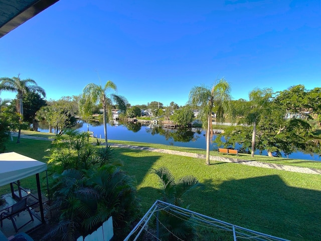 view of water feature