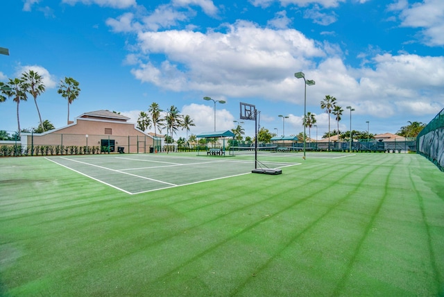 view of sport court