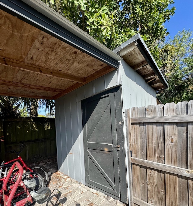 view of outbuilding