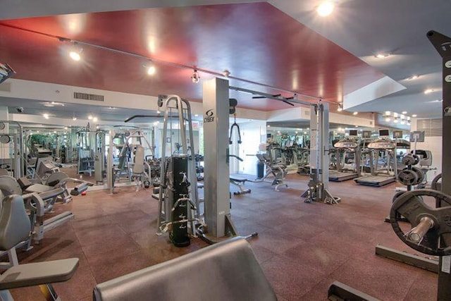 view of workout area