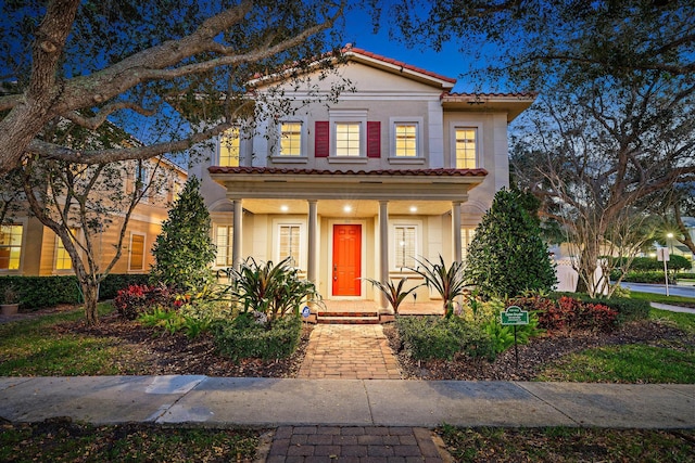 view of front of house with a porch