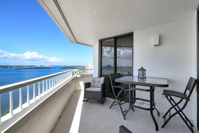 5080 N Ocean Dr Unit 20C, Riviera Beach, FL 33404 - balcony with a water view and a city view