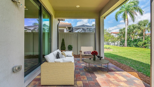 view of sunroom / solarium