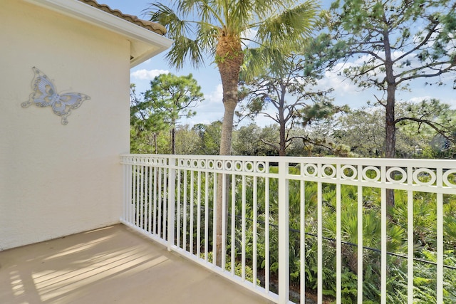 view of balcony