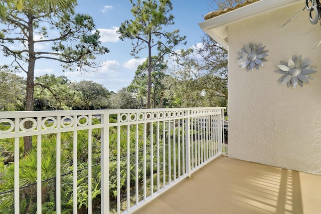 view of balcony