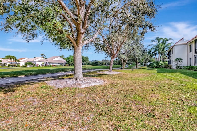 view of yard with a residential view