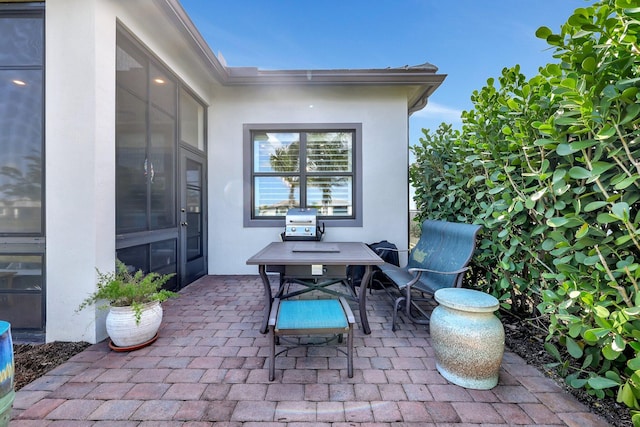 view of patio / terrace featuring area for grilling