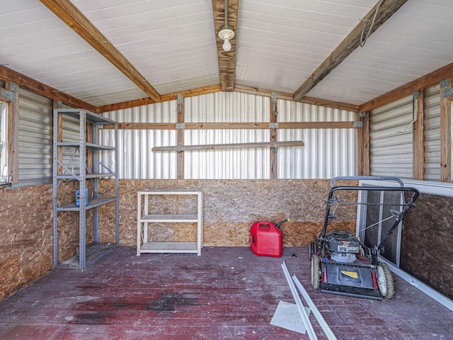 view of storage room