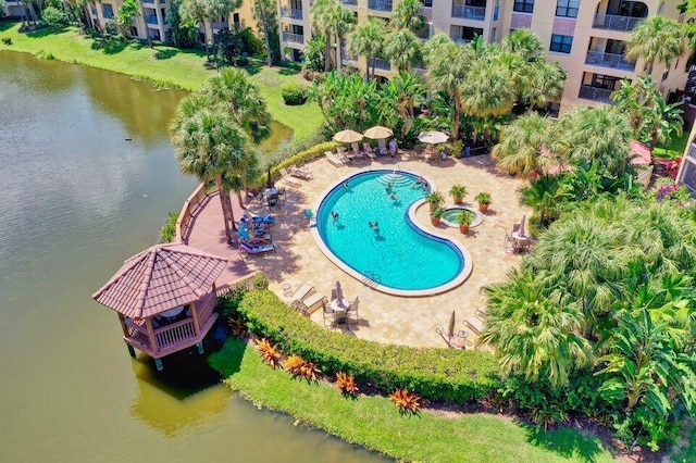 700 Uno Lago Dr Unit 402, Juno Beach, FL 33408 - exterior space with a water view