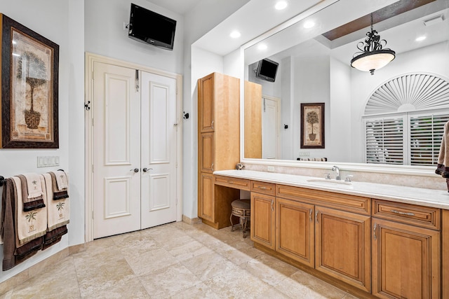 bathroom featuring vanity