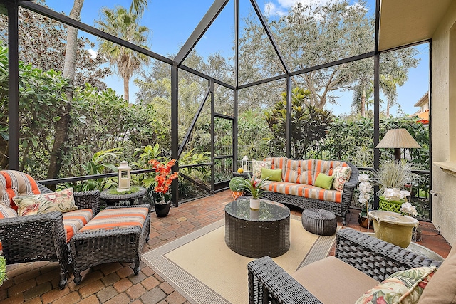 view of sunroom / solarium