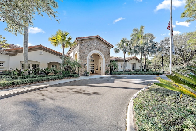 view of front of property featuring french doors