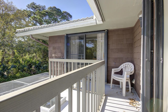 view of balcony