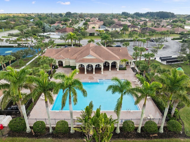 birds eye view of property