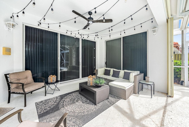 view of patio / terrace featuring an outdoor living space