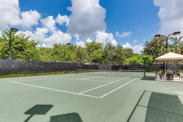 view of tennis court