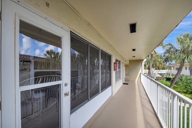 view of balcony