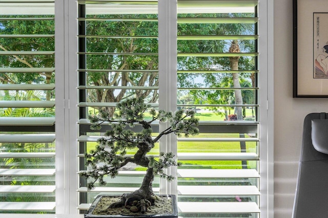 doorway with plenty of natural light