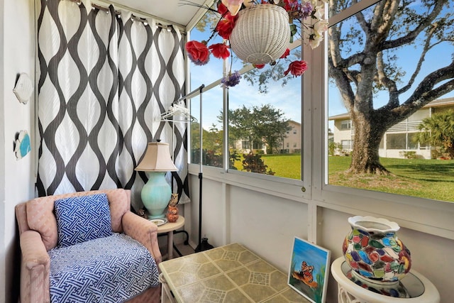 view of sunroom / solarium