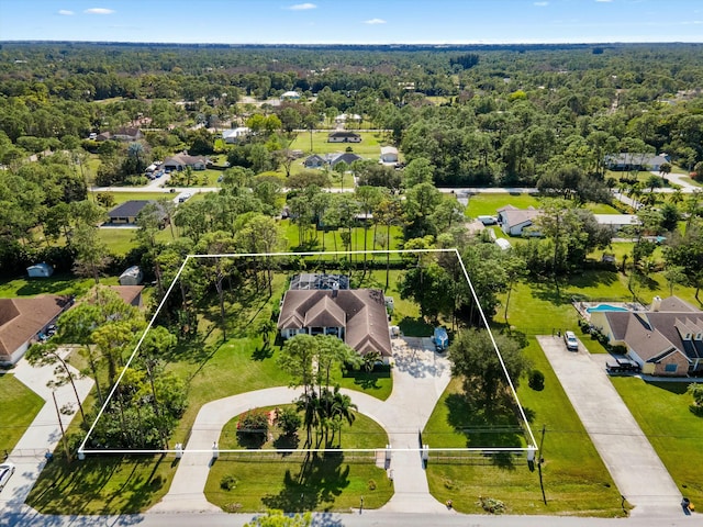 birds eye view of property