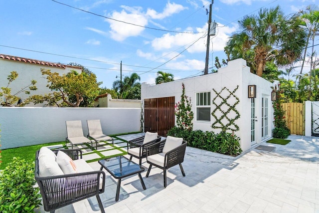 view of patio / terrace with outdoor lounge area