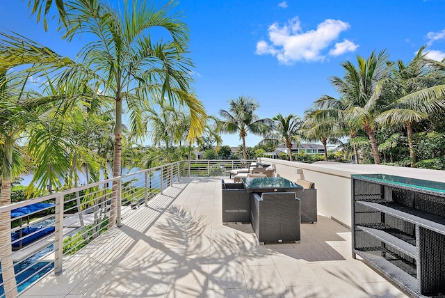 177 Commodore Dr, Jupiter, FL 33477 - view of patio / terrace with a balcony