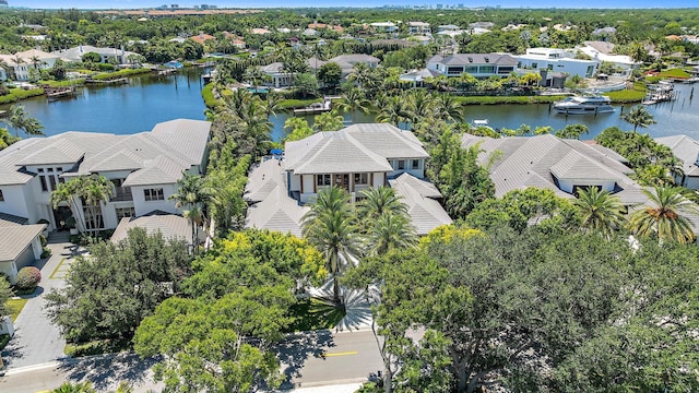 177 Commodore Dr, Jupiter, FL 33477 - aerial view of residential area featuring a large body of water