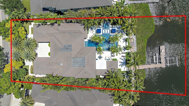 177 Commodore Dr, Jupiter, FL 33477 - view of property location with a nearby body of water and property parcel outlined