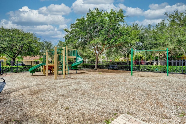 view of play area