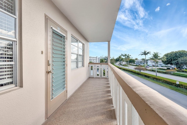 view of balcony