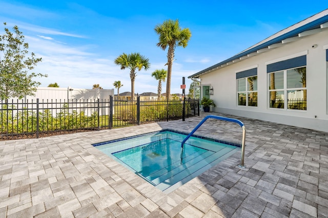 view of pool with a patio