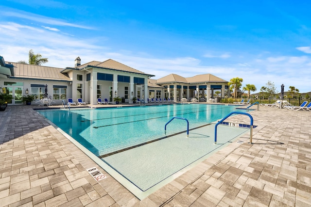 view of pool with a patio