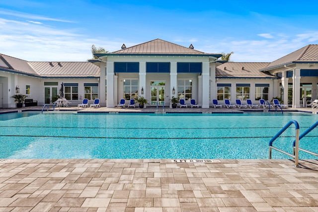 view of pool with a patio area